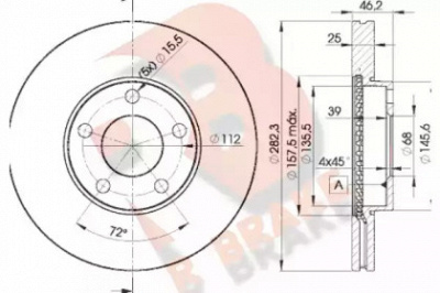 R BRAKE 78rbd25306 -  Тормозной диск